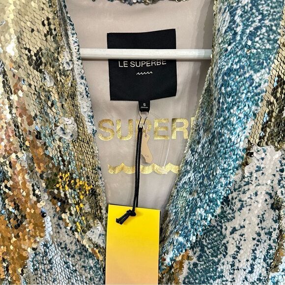 Le Superbe Morrison Jacket - Aqua Rattler Sequin - Picture 5 of 8